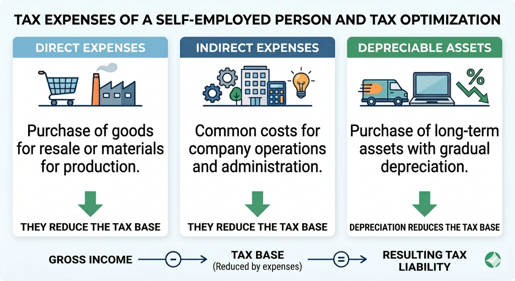 TAX EXPENSES OF A SELF-EMPLOYED PERSON AND TAX OPTIMIZATION
